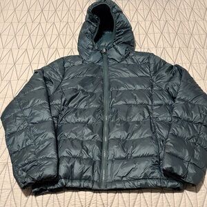 Athleta Aire Puffer - Deep Teal/Pine